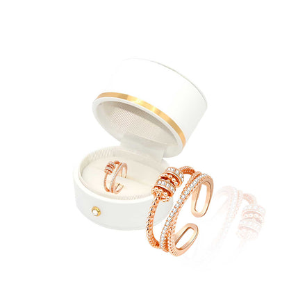 MetaboRing™ Threanic Triple Fidget Ring – Stoffwechsel steigern, entgiften und Gewichtsverlust unterstützen