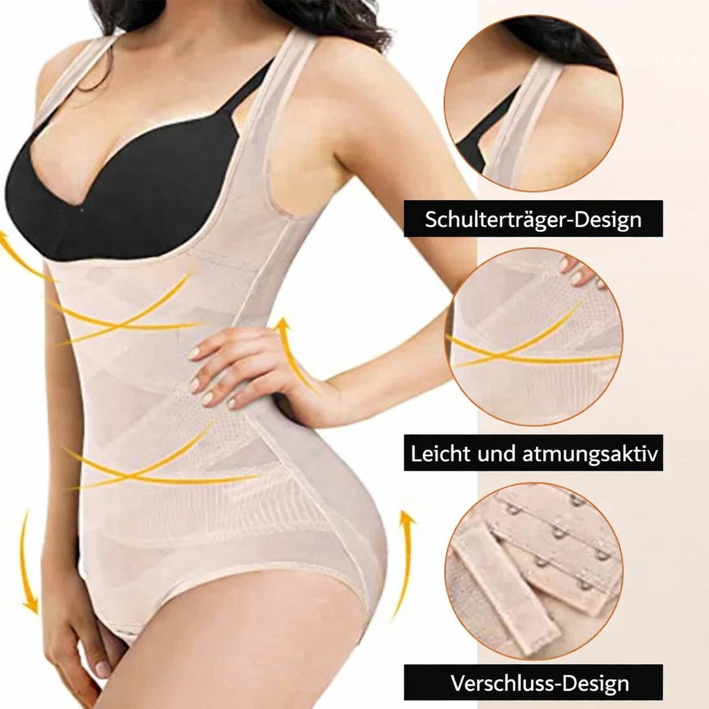 Shapewear Body Damen | Nahtlos & Figurformend | Bauchweg-Effekt | CurvaSilk