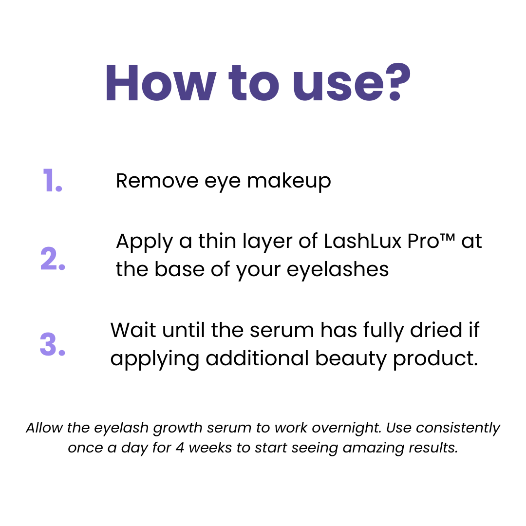 LashLux Pro™ – Längere, vollere Wimpern in 7 Tagen ohne Extensions