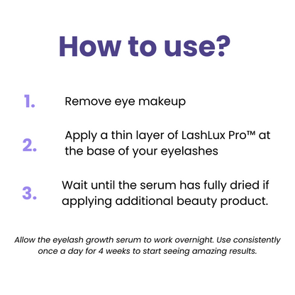 LashLux Pro™ – Längere, vollere Wimpern in 7 Tagen ohne Extensions